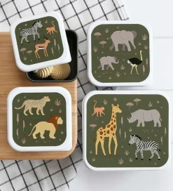 A Little Lovely Company Snackbox Saet, Savanna