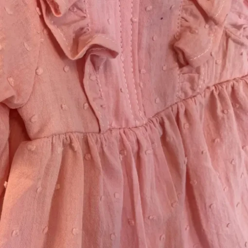 Asi Dukketøj Langaermet Kjole - Rosa