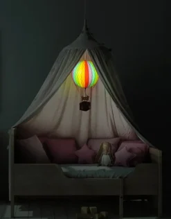 Authentic Models Luftballon 42Cm, Rainbow - Led Lys