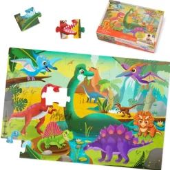 B. Toys Gulvpuslespil - Dino, 48 Brikker