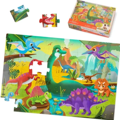 B. Toys Gulvpuslespil - Dino, 48 Brikker