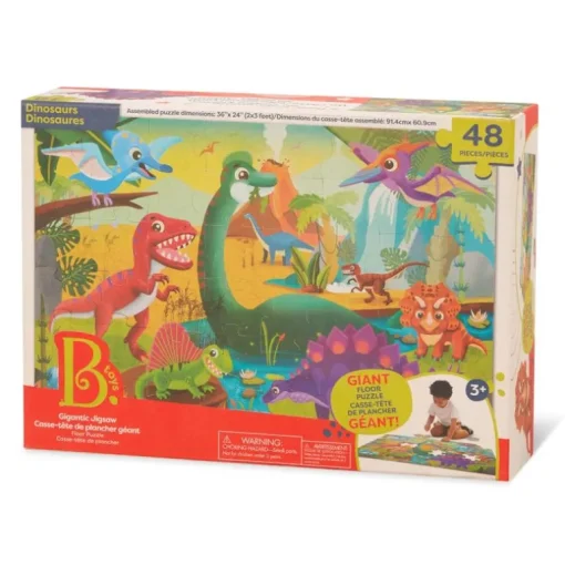 B. Toys Gulvpuslespil - Dino, 48 Brikker
