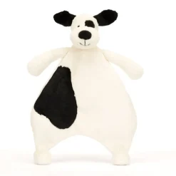 Baby Jellycat Bashful Hund, Sort/Creme Putteklud