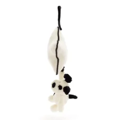 Baby Jellycat Bashful Hund, Sort/Creme Spilledase