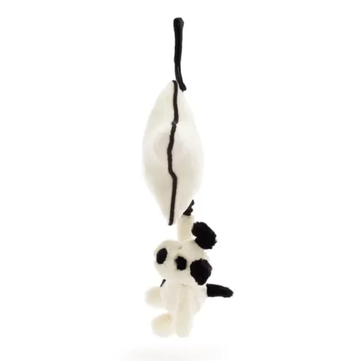 Baby Jellycat Bashful Hund, Sort/Creme Spilledase