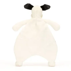 Baby Jellycat Bashful Hund, Sort/Creme Putteklud