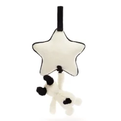 Baby Jellycat Bashful Hund, Sort/Creme Spilledase