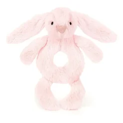 Baby Jellycat Bashful Kanin, Lyserod Rangle