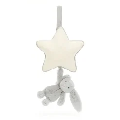 Baby Jellycat Bashful Kanin, Silver Spilledase