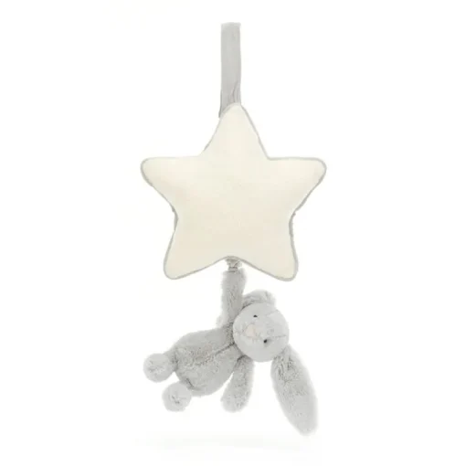 Baby Jellycat Bashful Kanin, Silver Spilledase