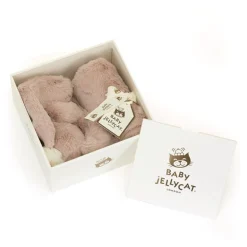 Baby Jellycat Bashful Kanin Luxe, Rosa Nusseklud