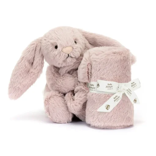 Baby Jellycat Bashful Kanin Luxe, Rosa Nusseklud