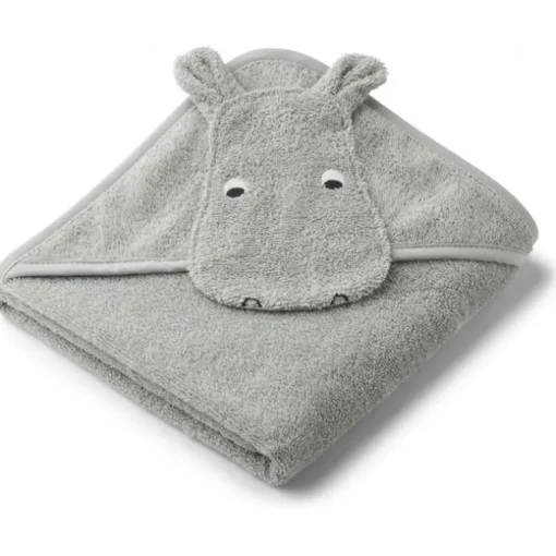 Babyhandklaede Liewood | Hippo Dove Blue Shop Her | All About Kids
