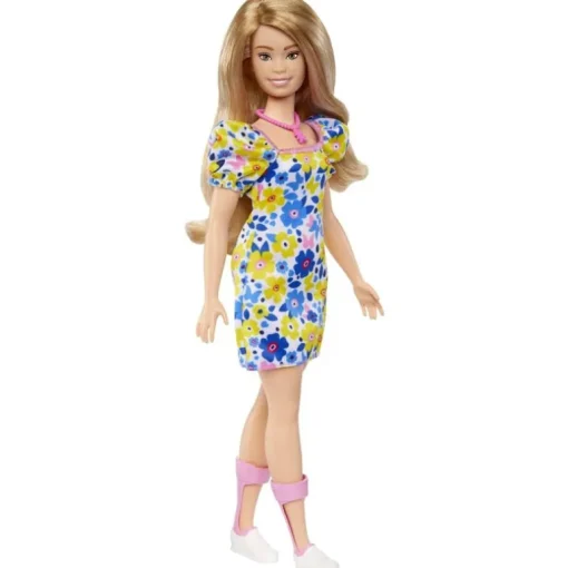 Barbie Fashionista Doll Yellow Blue Floral (Ds)