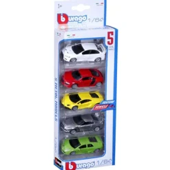 Bburago 5-Pak Biler, 1:64