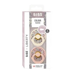 Bibs Liberty 2Pk Colour Latex Str.1, Eloise - Blush Mix
