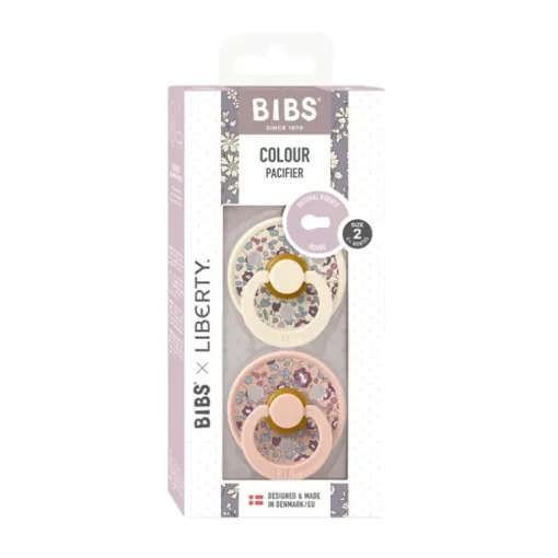 Bibs Liberty 2Pk Colour Latex Str.1, Eloise - Blush Mix