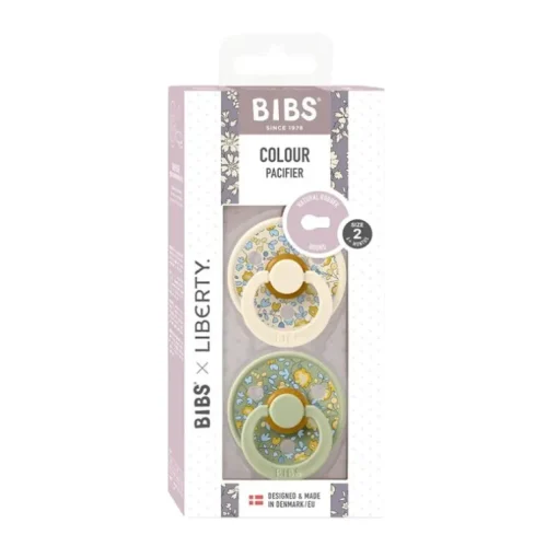 Bibs Liberty 2Pk Colour Latex Str.2, Eloise Sage