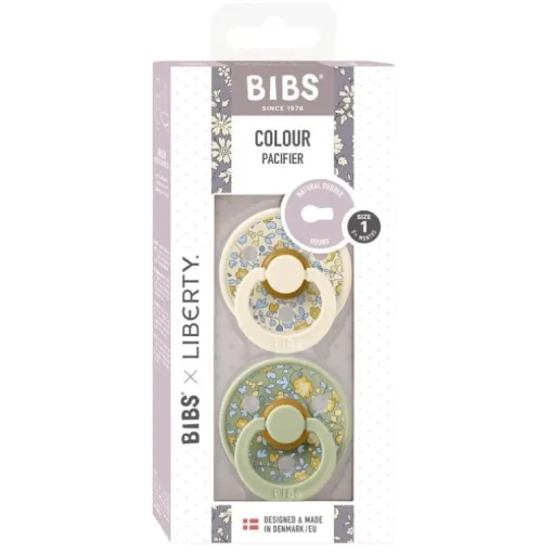 Bibs Liberty 2Pk Colour Latex Str.1, Sage Mix