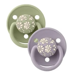 Bibs Liberty 2Pk Deluxe Silikone, Sage Mix