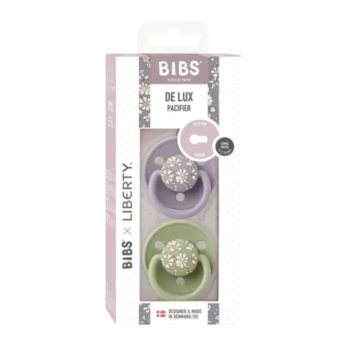 Bibs Liberty 2Pk Deluxe Silikone, Sage Mix