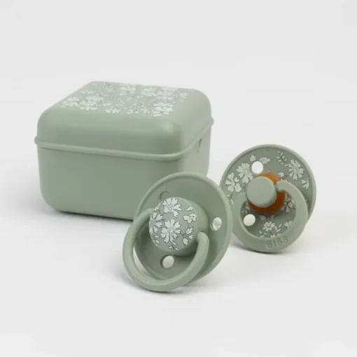 Bibs Liberty 2Pk Deluxe Silikone, Sage Mix