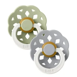 Bibs 2Pk Boheme Glow Latex Str.1, Sage/Cloud Night