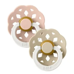Bibs 2Pk Boheme Glow Latex Str.1, Blush/Vanilla Night