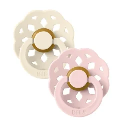 Bibs 2Pk Boheme Latex Str.2, Ivory/Blossom