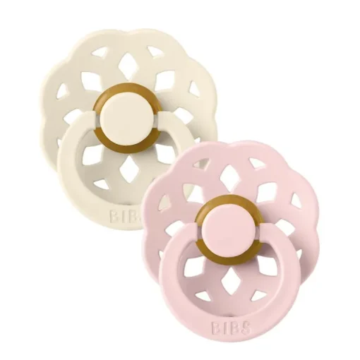 Bibs 2Pk Boheme Latex Str.2, Ivory/Blossom