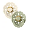 Bibs 2Pk Boheme Latex Str.2, Ivory/Sage
