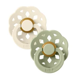 Bibs 2Pk Boheme Latex Str.2, Ivory/Sage
