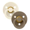 Bibs 2Pk Colour Latex Str.2, Ivory/Dark Oak