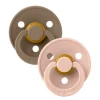 Bibs 2Pk Colour Latex Str.2, Oak/Blush