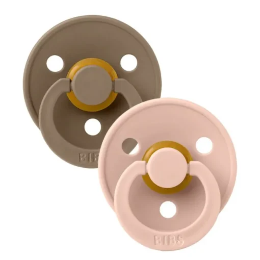 Bibs 2Pk Colour Latex Str.2, Oak/Blush