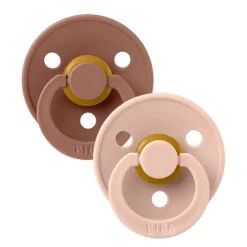 Bibs 2Pk Colour Latex Str.2, Blush/Woodchuck