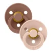 Bibs 2Pk Colour Latex Str.1, Woodchuck/Blush