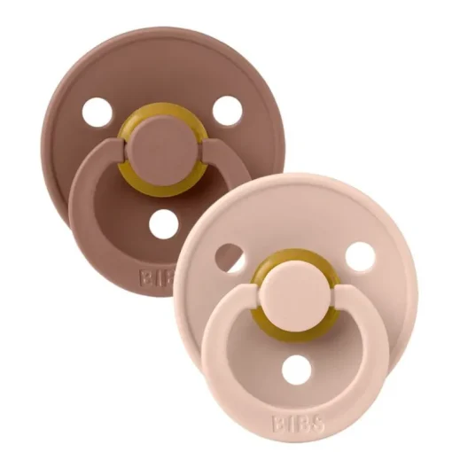 Bibs 2Pk Colour Latex Str.1, Woodchuck/Blush