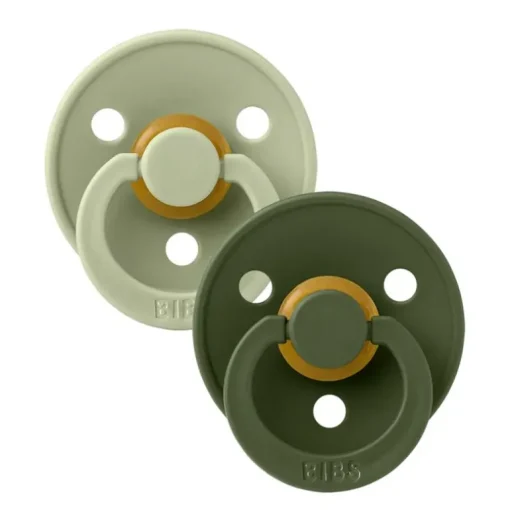 Bibs 2Pk Colour Latex Str.2, Sage/Hunter Green