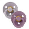 Bibs 2Pk Colour Latex Str.2, Fossil Grey/Mauve