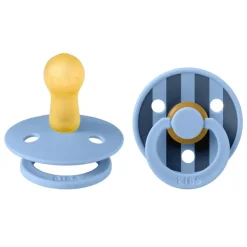 Bibs 2Pk Colour Latex Str.2, Studio Pin/Sky Blue Mix
