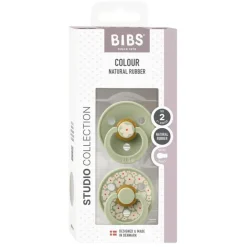 Bibs 2Pk Colour Latex Str.2, Studio Jasmine/Sage Mix