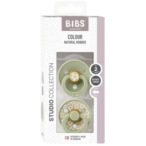 Bibs 2Pk Colour Latex Str.2, Studio Jasmine/Sage Mix
