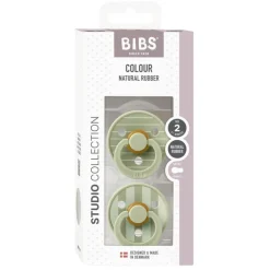 Bibs 2Pk Colour Latex Str.2, Studio Pin/Sage Mix