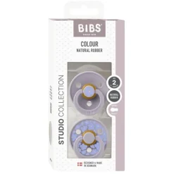 Bibs 2Pk Colour Latex Str.2, Studio Jasmine/Fossil Grey Mix