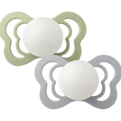 Bibs 2Pk Couture Glow Latex Str.1, Sage/Cloud