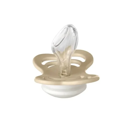 Bibs 2Pk Couture Glow Silikone Str.2, Blush/Vanilla