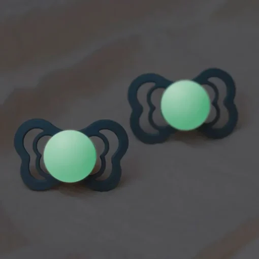 Bibs 2Pk Couture Glow Silikone Str.2, Sage/Cloud
