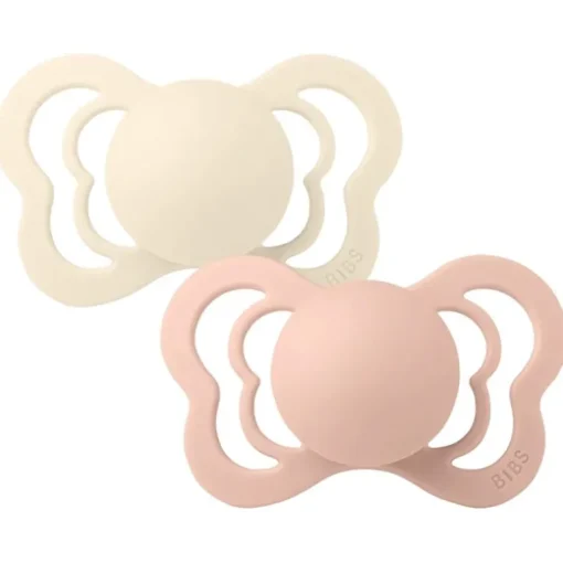 Bibs 2Pk Couture Latex Str.2, Ivory/Blush
