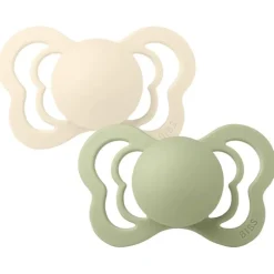Bibs 2Pk Couture Latex Str.1, Ivory/Sage